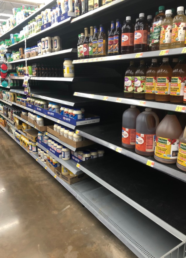 PHOTO Shelves In All Fort Myers Florida Grocery Stores Are Completely Empty And Locals Are Blaming Joe Biden