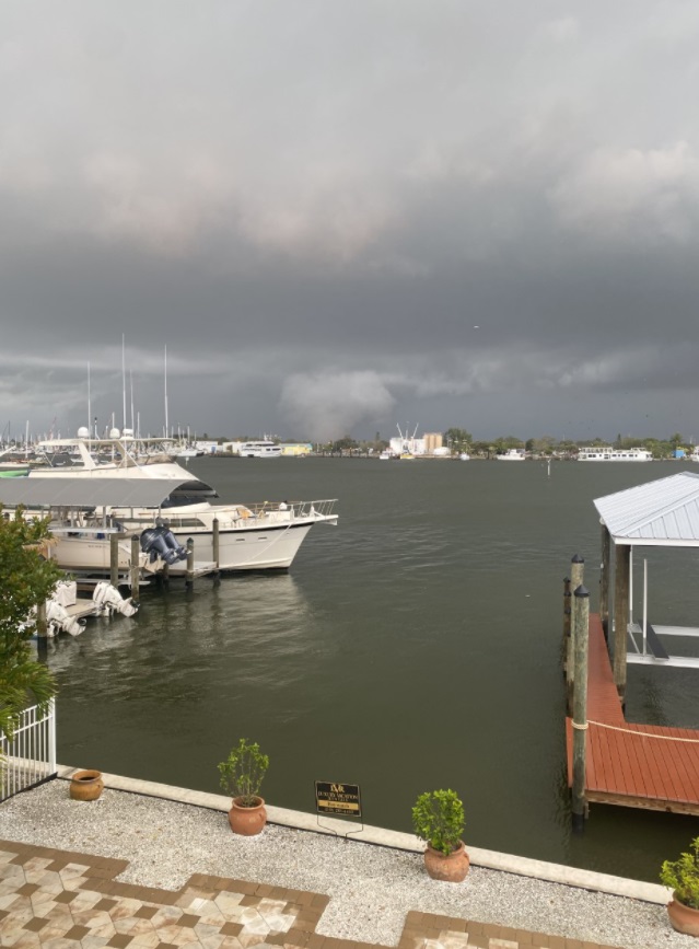 PHOTO Tornado Was Seen On The Ground At 8AM ET From Sierra Fortner In Fort Myers Beach