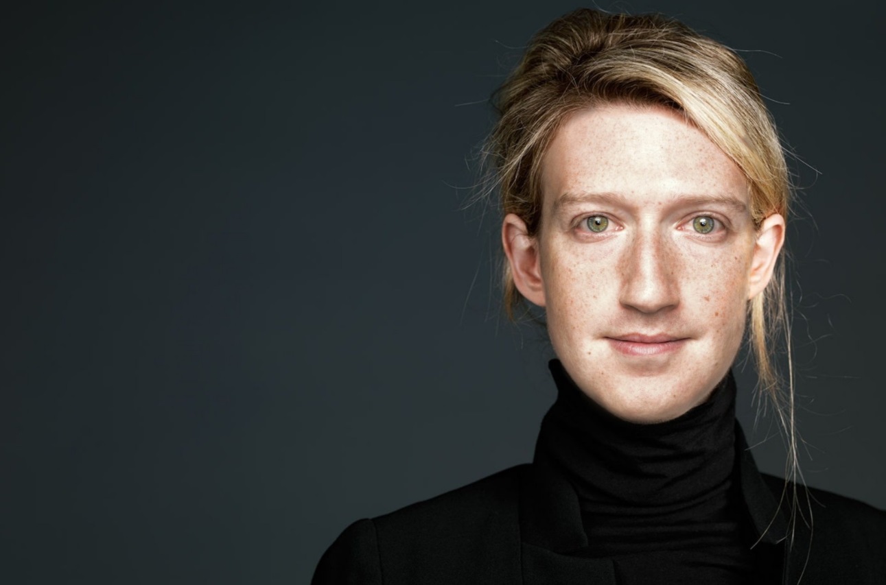 PHOTO What Elizabeth Holmes Would Look Like If She Had Mark Zuckerberg's Face