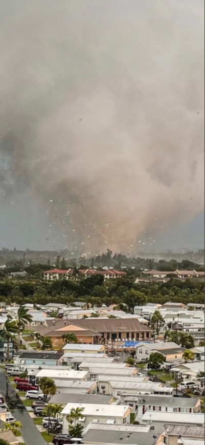 PHOTO You Could See Debris Flying Over The Center Of Tornado In Fort Myers