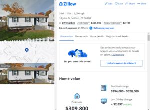 PHOTO Zillow Listing Of Matthew LaFountain's $300K House In Milford CT He Bought For In 2015