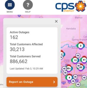 PHOTO 30K Residents In San Antonio Without Power Due To Weather