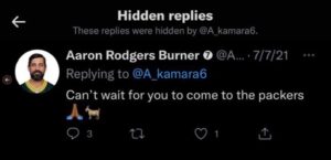 PHOTO Alvin Kamara Angrily Blocked Aaron Rodgers' Burner When He Tried To Recruit Kamara To The Packers