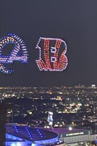 PHOTO Close Up Of Absolutely Amazing Light Show Downtown LA Using All Drones