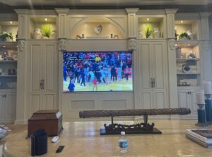 PHOTO Dick Vitale Has The Most Unbelievable Entertainment Center For His TV Inside His Mansion
