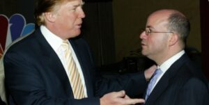 PHOTO Donald Trump Complimenting Jeff Zucker