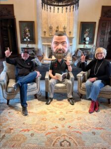 PHOTO Dusty Womble And His Wife With The Life Sized Chris Beard Bobblehead Chris Wanted If He Stayed At Texas Tech