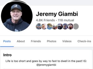 PHOTO Jeremy Giambi Said On Social Media That Life is Too Short And Goes By Way To Fast To Dwell In The Past