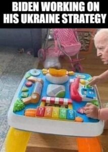 PHOTO Joe Biden Working On His Ukraine Strategy Meme