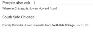 PHOTO Juwan Howard Is From South Side Chicago And Doesn't Put Up With Nobody Else's Sht