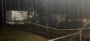 PHOTO Massive Tree Crashed Onto Mobile Home In Leeds Alabama During Tornado