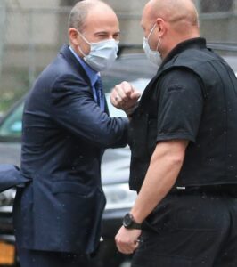 PHOTO Michael Avenatti Elbow Bumping A Prison Official He's Tight With During His Stint In Prison Already