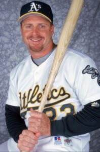 PHOTO One Of The Few Times Jeremy Giambi Was Smiling Was When He Was With The Oakland Athletics