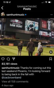 PHOTO Proof Sam Hunt Cheating On His Wife During A Trip To Phoenix