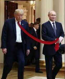 PHOTO Putin Holding Onto Donald Trump's Tie