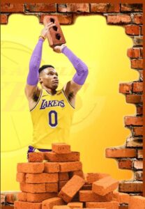 PHOTO Russell Westbrook Building A Massive Brick Wall