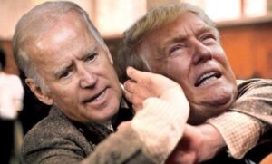 PHOTO Sleepy Joe Fighting Donald Trump Meme