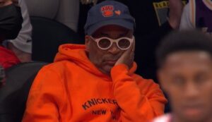 PHOTO Spike Lee Contemplating If Life Is Really Worth It While Sitting Courtside