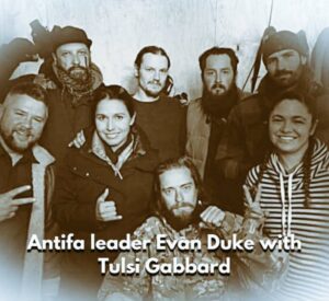 PHOTO Tulsi Gabbard With Antifa Leader Evan Duke