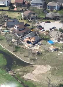 PHOTO Damage To Subdivision Northeast Of I-35 45 Toll Rd Flyover In Round Rock