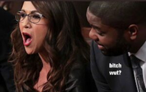 PHOTO Dude Saying B*tch What To Lauren Boebert As She Screams During SOTU Speech Meme