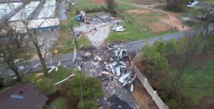 PHOTO Entire Cell Tower Ripped To The Ground In Springdale Arkansas