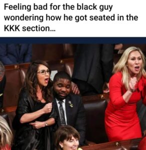 PHOTO Feeling Bad For The Black Guy Wondering How He Got Seated In The KKK Section At The SOTU Speech Meme