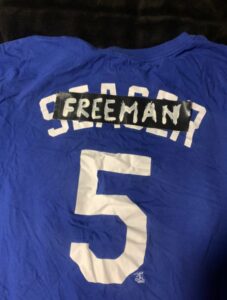 PHOTO How To Turn Your Corey Seager Dodgers Jersey Into A Freddie Freeman Jersey