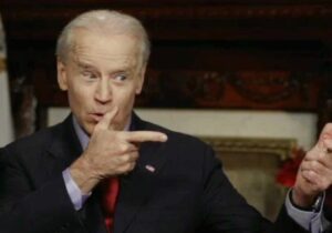 PHOTO Joe Biden Making A Gun With His Hand