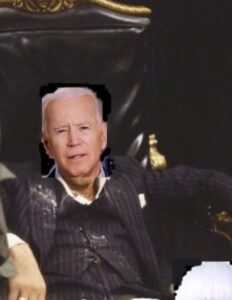 PHOTO Joe Biden Sitting On His Throne Meme