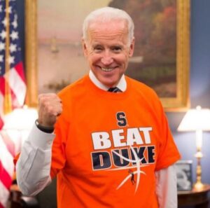 PHOTO Joe Biden Wearing A Syracuse Beat Duke T-Shirt Inside The White House