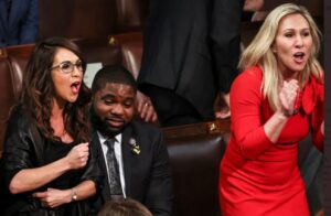 PHOTO Lauren Boebert Getting Close And Personal With Man In Audience At SOTU Speech