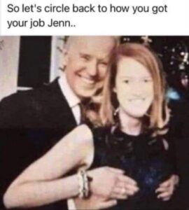PHOTO Let's Circle Back How You Got Your Job Jen Psaki Joe Biden Meme