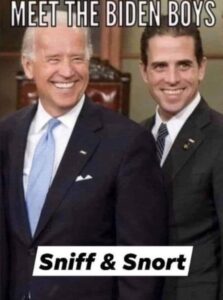 PHOTO Meet The Biden Boys Sniff And Snort Meme