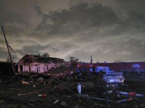 PHOTO Of Damage To New Orleans From Tornado on Friscoville Street In Arabi