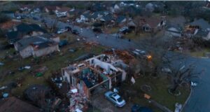 PHOTO Of Heavily Damaged Home That Was Destroyed By Tornado And Killed 73 Year Old Women In New Orleans