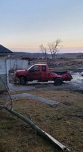 PHOTO Of House Across The Street That Remains From House Where Man Died From Tornado In Winterset Iowa