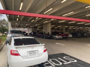 PHOTO People Were Crammed Inside IKEA Parking Garage In Round Rock To Protect Their Car From Hail Damage As Tornado Hit