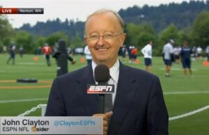 PHOTO Remembering The Last Time John Clayton Was On A Football Field Covering The NFL At Seahawks Training Camp In Renton WA