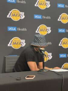 PHOTO Russell Westbrook Wearing The World's Ugliest Bucket Hat Post-Game