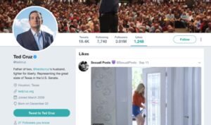 PHOTO Ted Cruz Is Liking Stuff On Twitter That He Shouldn't Be On A Public Page