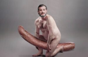 PHOTO Ted Cruz Riding A Big Hot Dog Meme