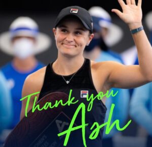 PHOTO Thank You Ash Barty Retirement Wallpaper