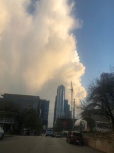 PHOTO Tornado Clouds Could Be Seen From Downtown Austin Monday Night