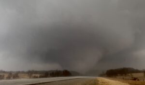PHOTO Tornado Crossing The Highway In Winterset Iowa