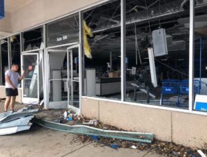 PHOTO Tornado Knocked Out All The Windows Of Ross Store In Round Rock And The Ceiling Insulation