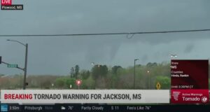 PHOTO Weather Channel Camera Caught Tornado Touching Down In Jackson Mississippi