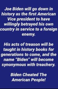 PHOTO Why Joe Biden Is A Traitor