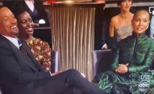 PHOTO Will Smith Was Laughing At Chris Rock's Joke Until Jada Gave Him The Side Eye