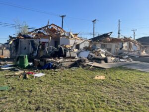 PHOTO Women Survives By Taking Shelter In Her House But Look What Remains Of The Foundation